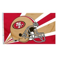 NFL San Francisco 49Ers 3-by-5 Foot Helmet Flag NFL San Francisco 49Ers 3-by-5 Foot Helmet Flag