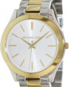 Michael Kors Runway Slim Golden Two Tone Unisex Watch - MK3198