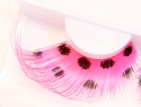 Zinkcolor Pink Polka Dots False Synthetic Eyelashes W592 Dance Halloween Costume Zinkcolor Pink Polka Dots False Synthetic Eyelashes W592 Dance Halloween Costume