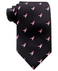 Raise awareness until there's finally a cure for breast cancer. This tie from Susan G. Komen is an empowering piece for every man. Raise awareness until there's finally a cure for breast cancer. This tie from Susan G. Komen is an empowering piece for every man.