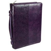 Purple Faith Bible / Book Cover - Hebrews 11:1 (Large) Purple Faith Bible / Book Cover - Hebrews 11:1 (Large)