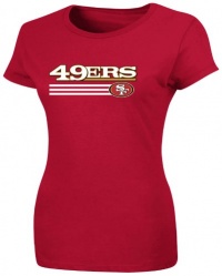NFL Womens San Francisco 49ers Franchise Fit III Bright Cardinal Short Sleeve Crew Neck Tee NFL Womens San Francisco 49ers Franchise Fit III Bright Cardinal Short Sleeve Crew Neck Tee