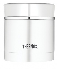 Thermos 10-Ounce Stainless Steel Food Jar, White Thermos 10-Ounce Stainless Steel Food Jar, White