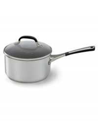 With dozens of everyday uses -- each one as delicious as the last -- the Simply Calphalon Stainless saucepan is an absolute kitchen essential. It's a particularly polished pan, great-looking and hard-working, crafted with a bottom core of heavy-gauge, highly conductive aluminum that helps food cook evenly every time. 10-year warranty. With dozens of everyday uses -- each one as delicious as the last -- the Simply Calphalon Stainless saucepan is an absolute kitchen essential. It's a particularly polished pan, great-looking and hard-working, crafted with a bottom core of heavy-gauge, highly conductive aluminum that helps food cook evenly every time. 10-year warranty.