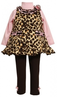 Bonnie Baby-girls Infant Leopard Print Fleece Legging Set, Brown, 12 Months Bonnie Baby-girls Infant Leopard Print Fleece Legging Set, Brown, 12 Months