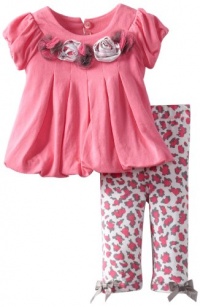 Bonnie Baby-girls Newborn Leopard Legging Set, Pink, 0-3 Months Bonnie Baby-girls Newborn Leopard Legging Set, Pink, 0-3 Months