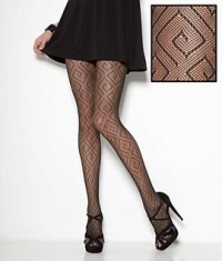 HUE Geo Swirl Net Tights, M/L, Espresso HUE Geo Swirl Net Tights, M/L, Espresso