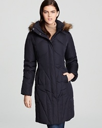 Love the maxi dress? You'll love this long Calvin Klein coat, which transitions the look into the winter months. Love the maxi dress? You'll love this long Calvin Klein coat, which transitions the look into the winter months.