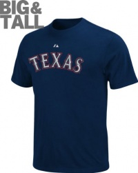 Texas Rangers Big & Tall Official Wordmark T-Shirt Texas Rangers Big & Tall Official Wordmark T-Shirt