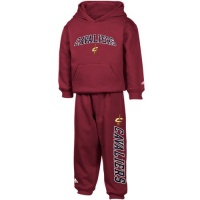 NBA adidas Cleveland Cavaliers Preschool Wine Hoodie And Pants Set (5/6)