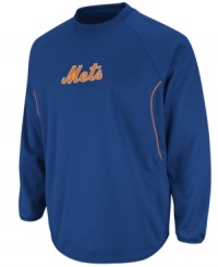 Get your head in the game with this New York Mets sweatshirt from Majestic. Get your head in the game with this New York Mets sweatshirt from Majestic.