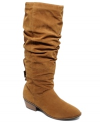 Add some texture to your day in this versatile style. Barefoot Tess' Frenso slouch tall boots feature an adjustable buckle on the back of the shaft. Add some texture to your day in this versatile style. Barefoot Tess' Frenso slouch tall boots feature an adjustable buckle on the back of the shaft.