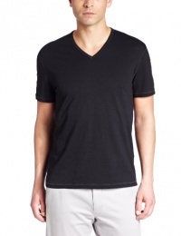 John Varvatos Men's Star USA Short Sleeve V-Neck Tee, Black, X-Large John Varvatos Men's Star USA Short Sleeve V-Neck Tee, Black, X-Large