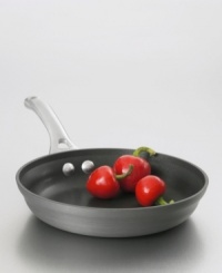 Healthy omelets, stuffed with your favorite fillings, just got easier to make. This 8 nonstick omelet pan, part of the contemporary nonstick collection, has a unique vessel shape and hard-anodized construction. Loaded with intelligent features like a capacity indicator line on the rim and an ergonomic handle that stays cool during stovetop cooking. The large size makes it perfect for for smaller portions. Healthy omelets, stuffed with your favorite fillings, just got easier to make. This 8 nonstick omelet pan, part of the contemporary nonstick collection, has a unique vessel shape and hard-anodized construction. Loaded with intelligent features like a capacity indicator line on the rim and an ergonomic handle that stays cool during stovetop cooking. The large size makes it perfect for for smaller portions.