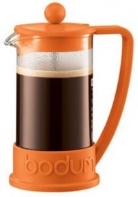 Bodum New Brazil 3-Cup French Press Coffee Maker, .35 l, 12-Ounce, Orange Bodum New Brazil 3-Cup French Press Coffee Maker, .35 l, 12-Ounce, Orange