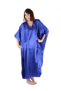 Up2date Fashion Satin Charmeuse Caftans, Five Solid Colors, One Size Plus, Up2date Fashion Style#Caf23