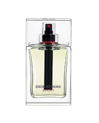 A road. A man. A car. A fragrance. Dior for men celebrates the courage, daring and intensity of the world's most exciting sport -- the passion, excitement and speed of cars and racing -- with a fresh, spicy, woody new scent. Dior Homme Sport bursts with vigor and vitality with citron and cedarwood accords plus, at its heart, a signature new ginger accord, energizing, masculine and powerful. Made for the man who lives boldly, freely, intensely, without breaks, every minute of the day. A road. A man. A car. A fragrance. Dior for men celebrates the courage, daring and intensity of the world's most exciting sport -- the passion, excitement and speed of cars and racing -- with a fresh, spicy, woody new scent. Dior Homme Sport bursts with vigor and vitality with citron and cedarwood accords plus, at its heart, a signature new ginger accord, energizing, masculine and powerful. Made for the man who lives boldly, freely, intensely, without breaks, every minute of the day.