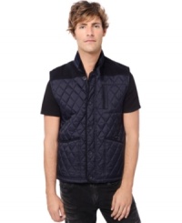 Layer up in style with this quilted vest by Buffalo David Bitton. Layer up in style with this quilted vest by Buffalo David Bitton.