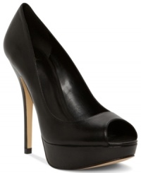 Truth or Dare by Madonna's Cullena pumps update a classic silhouette with a major platform and an ultra high sexy heel. Truth or Dare by Madonna's Cullena pumps update a classic silhouette with a major platform and an ultra high sexy heel.