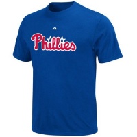 MLB Majestic Philadelphia Phillies Royal Blue Wordmark T-shirt MLB Majestic Philadelphia Phillies Royal Blue Wordmark T-shirt