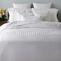Creamy cotton voile with fine rows of mini-ruffles, a patterned, pin-tucked embroidery and raw edges lend a fresh, calm ease that translates into a complete sense of comfort and speaks to the essence of who you are. Creamy cotton voile with fine rows of mini-ruffles, a patterned, pin-tucked embroidery and raw edges lend a fresh, calm ease that translates into a complete sense of comfort and speaks to the essence of who you are.