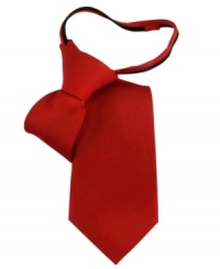 This go-with-anything tie from Tommy Hilfiger makes dressing up a quick and easy task. This go-with-anything tie from Tommy Hilfiger makes dressing up a quick and easy task.