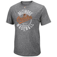 MLB Baltimore Orioles The Big Time T-Shirt, Black Heather MLB Baltimore Orioles The Big Time T-Shirt, Black Heather