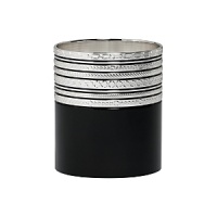 This new collection from bridal favorite Vera Wang updates the designer's popular With Love collection in striking black enamel and silver. Featuring a geometric design, it is at once Art Deco-inspired and thoroughly modern. This new collection from bridal favorite Vera Wang updates the designer's popular With Love collection in striking black enamel and silver. Featuring a geometric design, it is at once Art Deco-inspired and thoroughly modern.