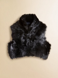 A pint-sized reinterpretation of a timeless staple, a chic lamb vest with a knotted single-button opening keeps your little one warm in luxurious style.Mockneck collarSleevelessKnotted single button openingEven hemLambskinDry cleanImported Please note: Number of buttons may vary depending on size ordered. A pint-sized reinterpretation of a timeless staple, a chic lamb vest with a knotted single-button opening keeps your little one warm in luxurious style.Mockneck collarSleevelessKnotted single button openingEven hemLambskinDry cleanImported Please note: Number of buttons may vary depending on size ordered.