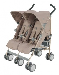 Maclaren Twin Techno Stroller, Champagne Maclaren Twin Techno Stroller, Champagne