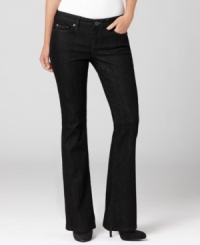 No closet is complete without bootcut denim. Calvin Klein Jeans delivers that sought-after silhouette with these petite black jeans. (Clearance) No closet is complete without bootcut denim. Calvin Klein Jeans delivers that sought-after silhouette with these petite black jeans. (Clearance)
