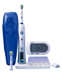 Smarter than the average brush. This advanced electric toothbrush from Oral-B provides extraordinary cleaning, whitening and polishing, all while teaching you how to brush better with the wireless SmartGuide™ timer. It's like having your very own dental hygienist! Two-year limited warranty. Model PC5000. Smarter than the average brush. This advanced electric toothbrush from Oral-B provides extraordinary cleaning, whitening and polishing, all while teaching you how to brush better with the wireless SmartGuide™ timer. It's like having your very own dental hygienist! Two-year limited warranty. Model PC5000.