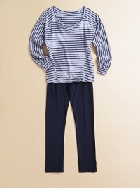 Soft scoopneck in a classic striped print with urban-cool raglan sleeves.Scoopneck with v-insetLong raglan sleevesPullover style75% modal/25% polyesterMachine washImported Soft scoopneck in a classic striped print with urban-cool raglan sleeves.Scoopneck with v-insetLong raglan sleevesPullover style75% modal/25% polyesterMachine washImported