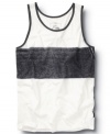 Split the middle. This Quiksilver tank makes a big bold statement every time.