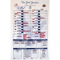 Steiner Sports MLB New York Yankees Joe Girardi 2008 Yankees Final Game Replica Line- Up Card Steiner Sports MLB New York Yankees Joe Girardi 2008 Yankees Final Game Replica Line- Up Card