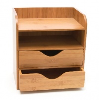 Lipper International Bamboo 4-Tier Desk Organizer, Brown Lipper International Bamboo 4-Tier Desk Organizer, Brown
