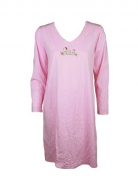 Charter Club Womens Owl Vneck Long Sleeve Sleepshirt Charter Club Womens Owl Vneck Long Sleeve Sleepshirt