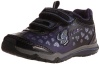 Geox Magica2 Sneaker (Toddler/Little Kid/Big Kid),Black/Violet,38 EU (5.5 M US Big Kid)