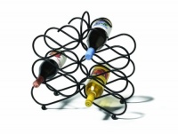 Spectrum 48710 Scroll Wine Rack, Black