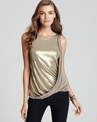 Shine the light upon this party-perfect Bailey 44 top--striking metallics reign supreme as one of fall's most noteworthy trends. Shine the light upon this party-perfect Bailey 44 top--striking metallics reign supreme as one of fall's most noteworthy trends.