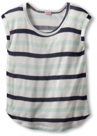 Splendid Girls 7-16 Clearwater Stripe Top, White, 7/8