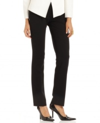 Ponte knit pants from Tahari by ASL make an essential part of your work wardrobe. Pair them with silky blouses, sweater sets and tailored blazers all week long. Ponte knit pants from Tahari by ASL make an essential part of your work wardrobe. Pair them with silky blouses, sweater sets and tailored blazers all week long.