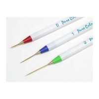 Set of 3 Sable NAIL ART Brushes Pen, Detailer Liner and Striper Set of 3 Sable NAIL ART Brushes Pen, Detailer Liner and Striper
