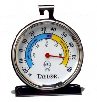 Taylor Food Service Classic Series Freezer-Refrigerator Thermometer, Large Dial