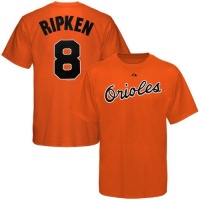 MLB Majestic Baltimore Orioles #8 Cal Ripken Jr. Youth Orange Cooperstown Player T-shirt MLB Majestic Baltimore Orioles #8 Cal Ripken Jr. Youth Orange Cooperstown Player T-shirt