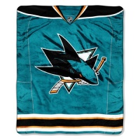 San Jose Sharks Plush Blanket San Jose Sharks Plush Blanket