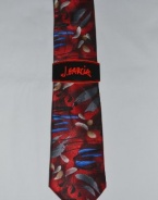 J. Garcia Mens Neck Tie Collection Fifty-Eight BANYAN TREES II -Reds