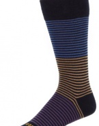 HUGO BOSS Men's Microstripe Mid Calf Dress Sock