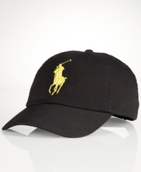 Ralph Lauren's official limited edition US Open baseball cap is crafted from durable cotton chino twill with an iconic embroidered pony. Ralph Lauren's official limited edition US Open baseball cap is crafted from durable cotton chino twill with an iconic embroidered pony.