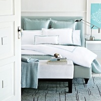 Hudson Park's Italian Percale Collection is a simple and elegant cotton percale with double rows of satin stitching. Hudson Park's Italian Percale Collection is a simple and elegant cotton percale with double rows of satin stitching.